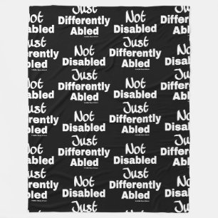 Differently Abled Fleece Blanket