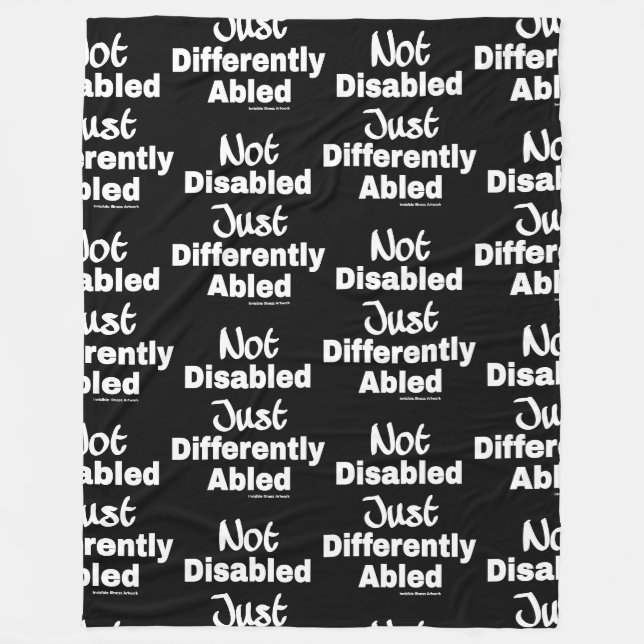 Differently Abled Fleece Blanket (Front)