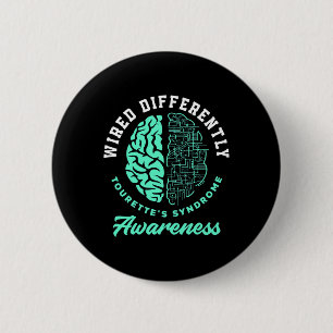 Differently Tourette's Syndrome Tourette Syndrome  2 Inch Round Button