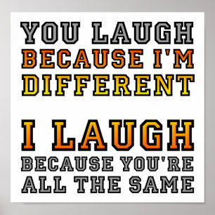 Différents Laugh Funny poster