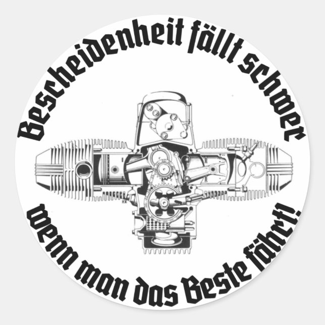 Difficile d'être humble autocollant (Devant)