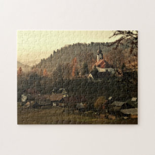 Difficile Jigsaw Puzzles Village d'automne en Polo