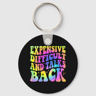 Difficult And Talks Back Mothers Day Mom Life  Keychain