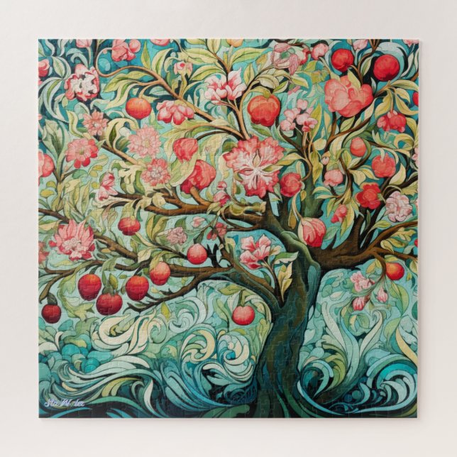 difficult apple tree colourful relax eyes puzzle (Horizontal)