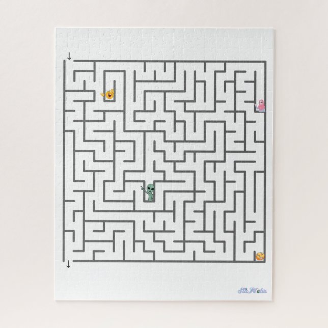 difficult maze puzzle (Vertical)