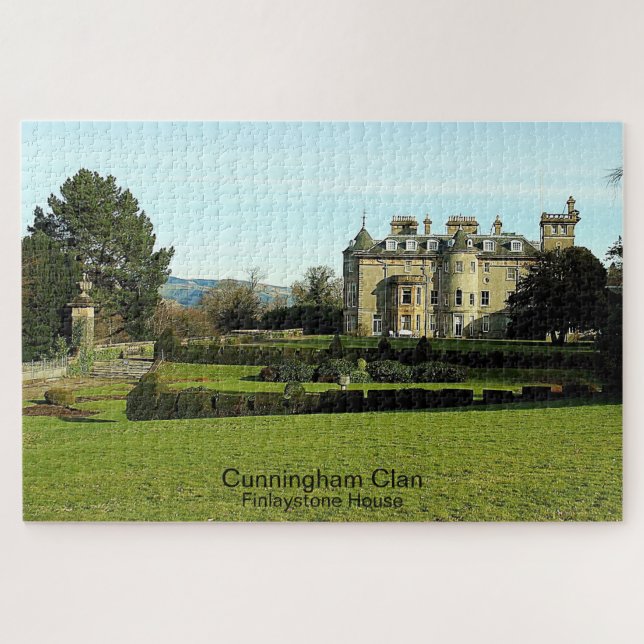 Difficult Scottish Cunningham Clan's Finlaystone Jigsaw Puzzle (Horizontal)