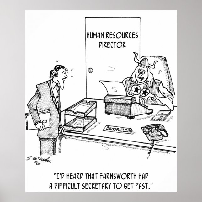 Difficult Secretary Poster (Front)