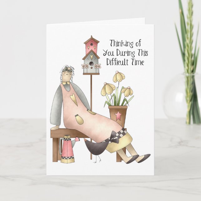 Difficult Time Card (Front)