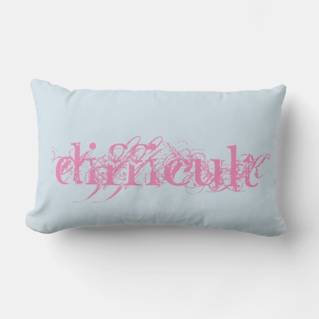 Difficult Woman Pillow Crushed Garden (Front)