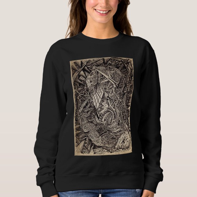 Diffracted (cavern dweller), by Brian Benson Sweatshirt (Front)
