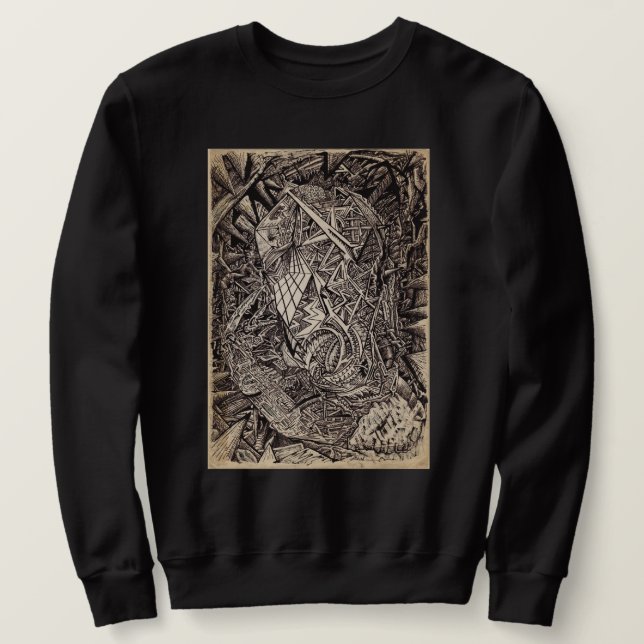Diffracted (cavern dweller), by Brian Benson Sweatshirt (Design Front)