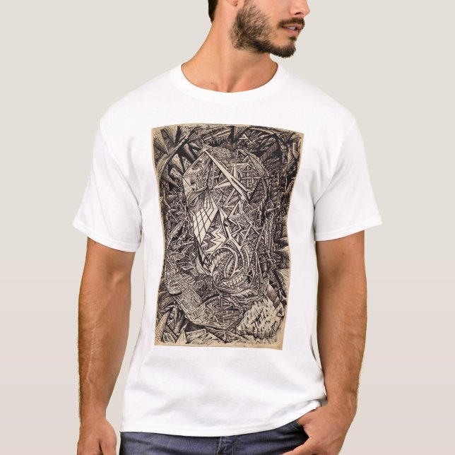 Diffracted (cavern dweller), by Brian Benson T-Shirt (Front)