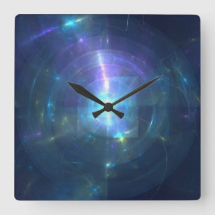 Diffraction Square Wall Clock