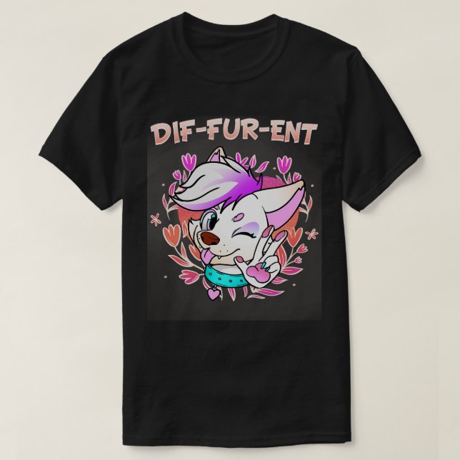 DifFurEnt I Fandom I Furries Cosplay 6 T-Shirt (Design Front)