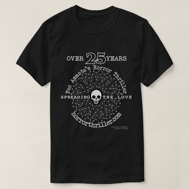 Diffuser l'amour de l'horreur T-shirt (Design devant)