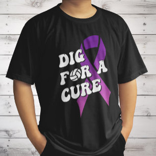 Dig For A Cure, Breast Cancer Awareness Volleyball T-Shirt