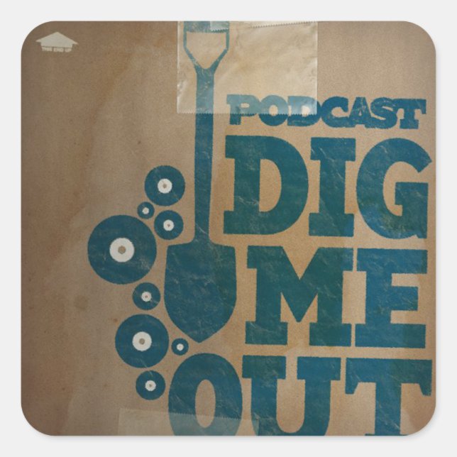 Dig Me Out Classic Logo Glossy Square Sticker (Front)