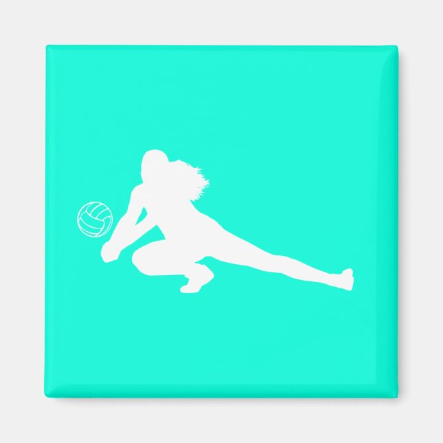 Dig Silhouette Aimant Turquoise (Devant)