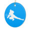 Dig Silhouette Ornament Blue