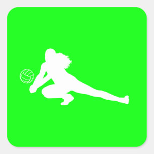 Dig Silhouette Sticker Green