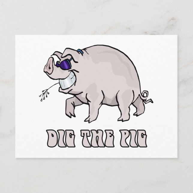 Dig the Pig Postcard (Front)