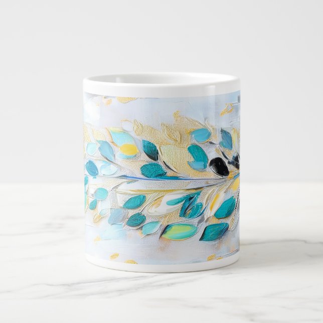 DigAI Sea Foam Bloom Jumbo Mug (Devant)