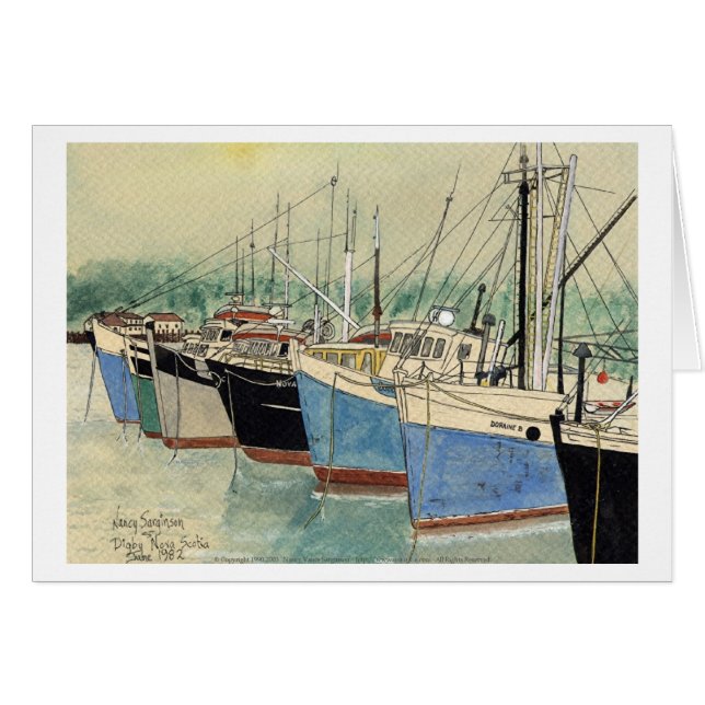 Digby, la Nouvelle-Écosse, bateaux de pêche, (Devant horizontal)