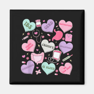 Digestive Divas Gastroenterology Nurse Valentine E Magnet