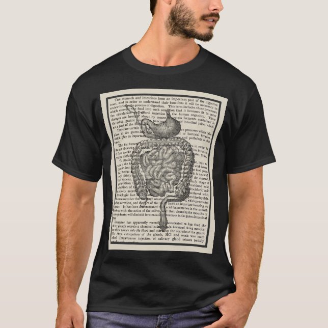 Digestive System Anatomy Art Shirt #4 (Front)
