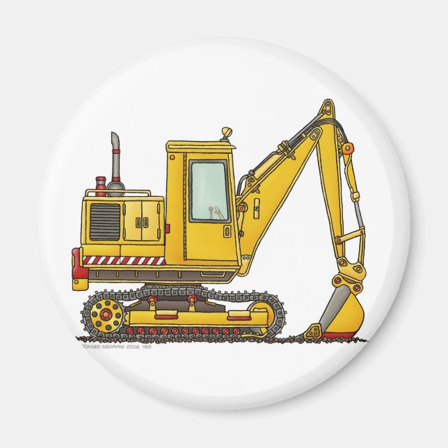 Digger Shovel Construction Magnets (Front)