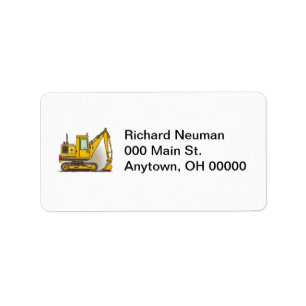 Digger Shovel Label