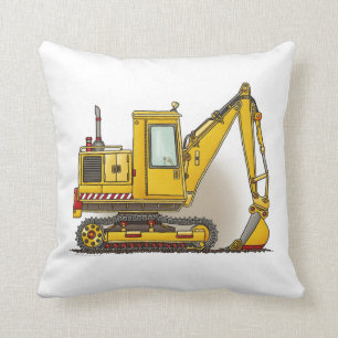 Digger Shovel Throw Pillow