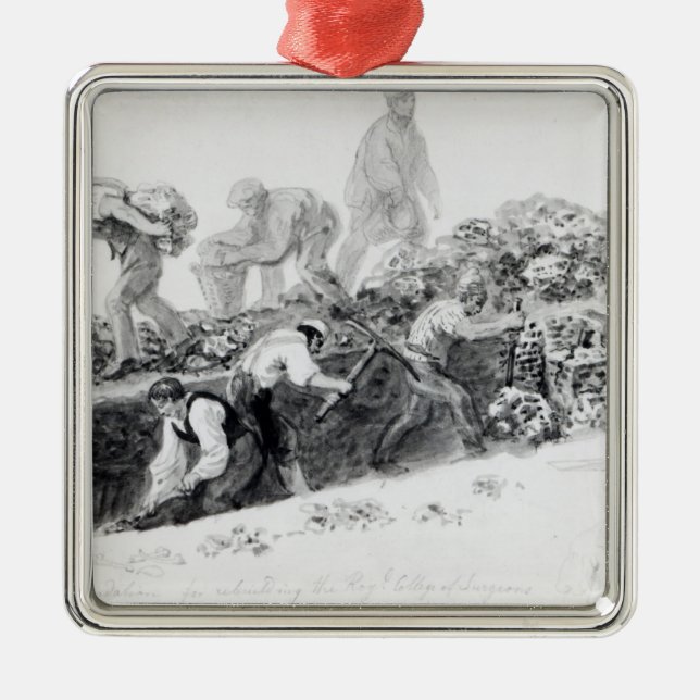 Digging a hole for the foundations metal ornament (Front)