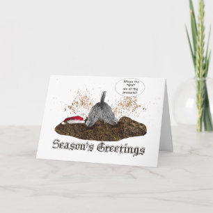 Digging for Christmas Holiday Card
