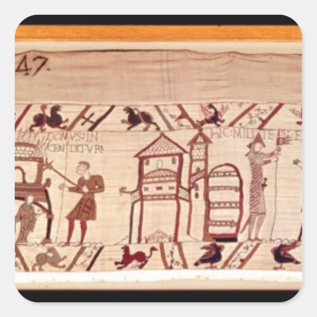 Digging the fortifications for a camp at square sticker (Front)