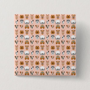 Diggity Do Dog 2 Inch Square Button