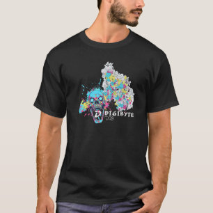Digibyte Mind Blown Crypto Skull Art Dgb Cryptocur T-Shirt