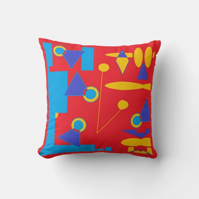 Digisketch 24-A Throw Pillow (Front)