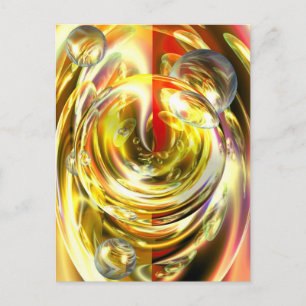 Digital Abstract Art Postcard