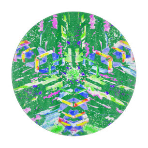 Digital abstract art we call it chaos cutting board