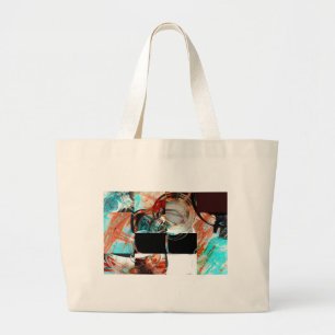 Digital Abstract Artwork Large Tote Bag