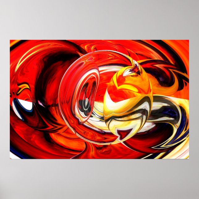 Digital Abstract Painting Art Print Computer Art (Front)