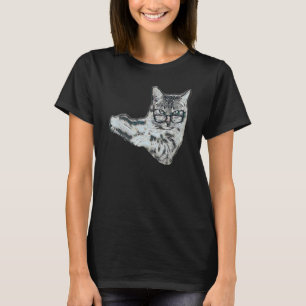 Digital Abstract Painting Of A Cat 1 T-Shirt