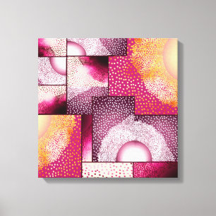 Digital Abstract Stipple Art Canvas Print