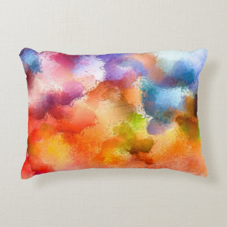 Digital art abstract pattern. Hand drawing modern  Accent Pillow