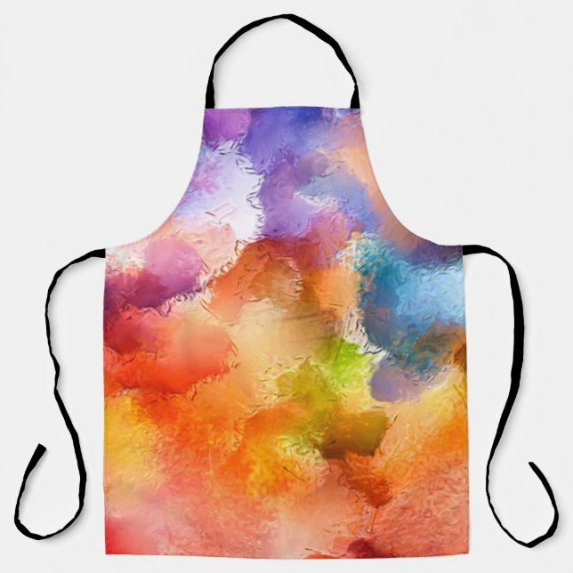 Digital art abstract pattern. Hand drawing modern  Apron (Front)
