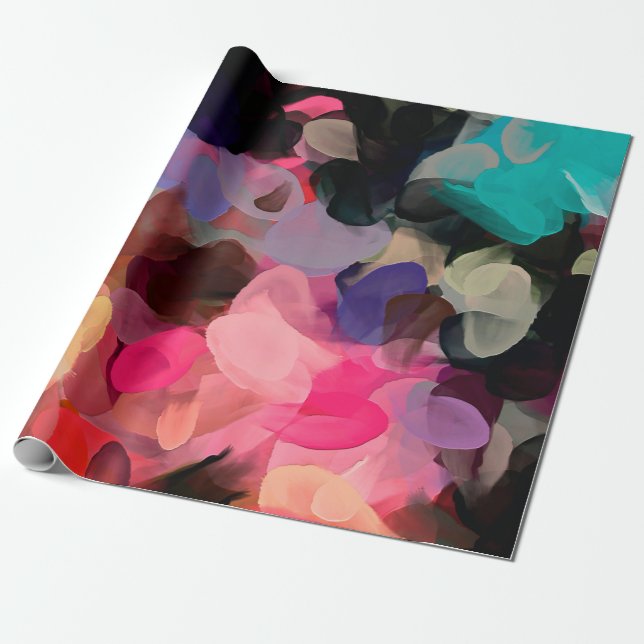 Digital art abstract pattern. Hand drawing modern  Wrapping Paper (Unrolled)