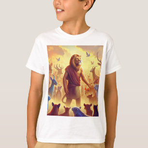 🦁 Digital Art Character Design - King Lion. T-Shirt