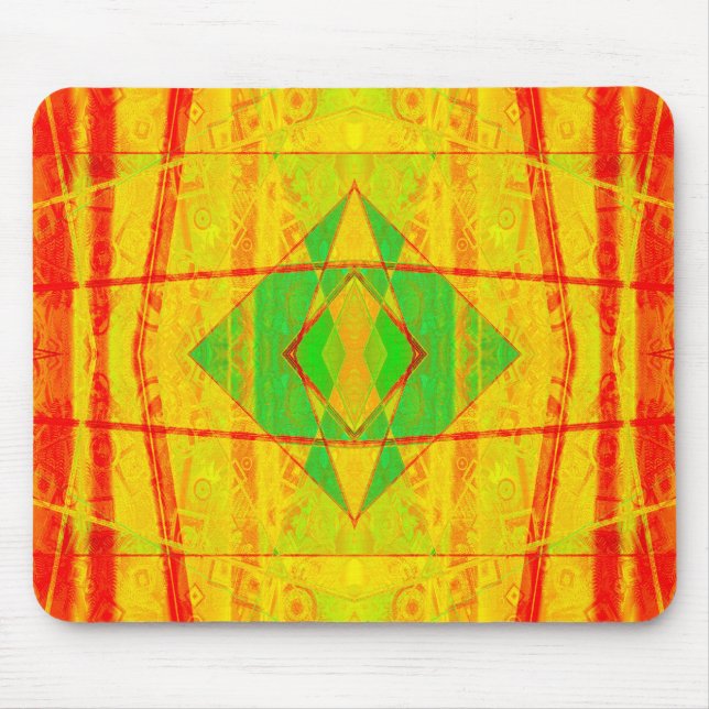 Digital Art Cool Modern Abstract Mouse Pad (Front)