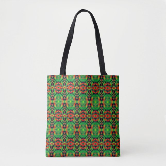 Digital Art Cool Modern Abstract Pattern Tote Bag (Front)
